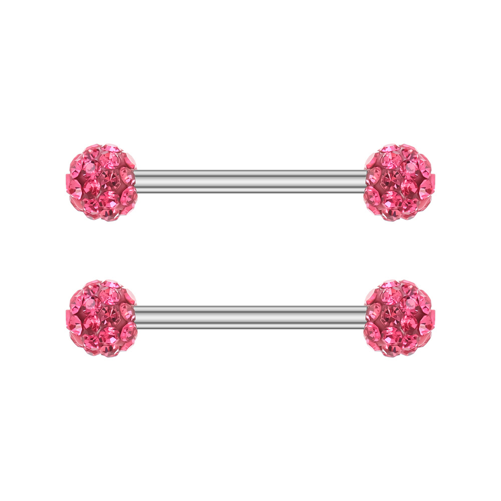 Nueva moda punción joyería clavo de mama Anillo de pecho de circón de comercio electrónico transfronterizo