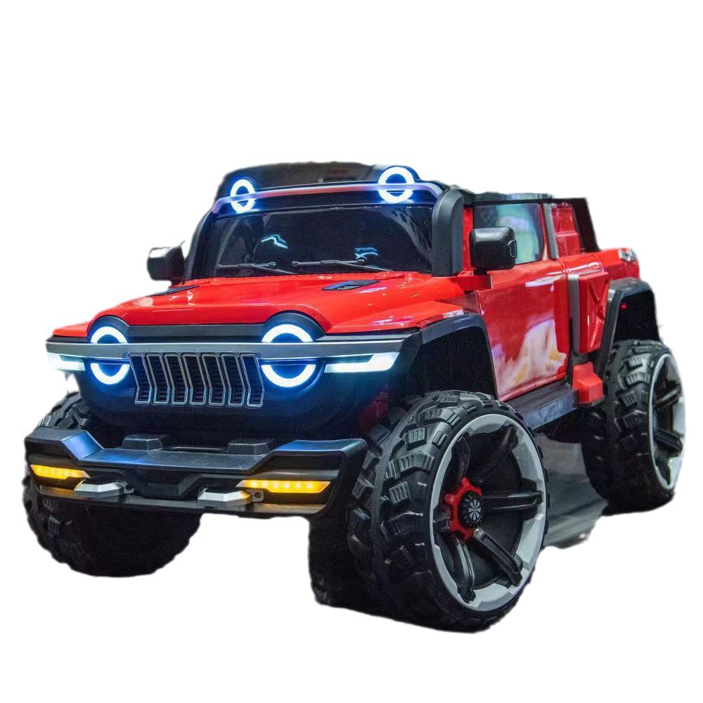 Nuevo tanque camioneta pickup grande Coche eléctrico para niños super grande doble coche de juguete para hombres y mujeres doble vehículo todoterreno al por mayor