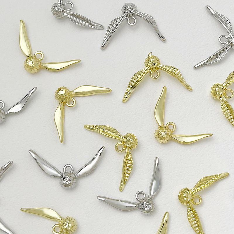 Baroque Series Harry Potter Golden Snitch Pendant DIY Handmade Jewelry Bracelet Necklace Material Accessories