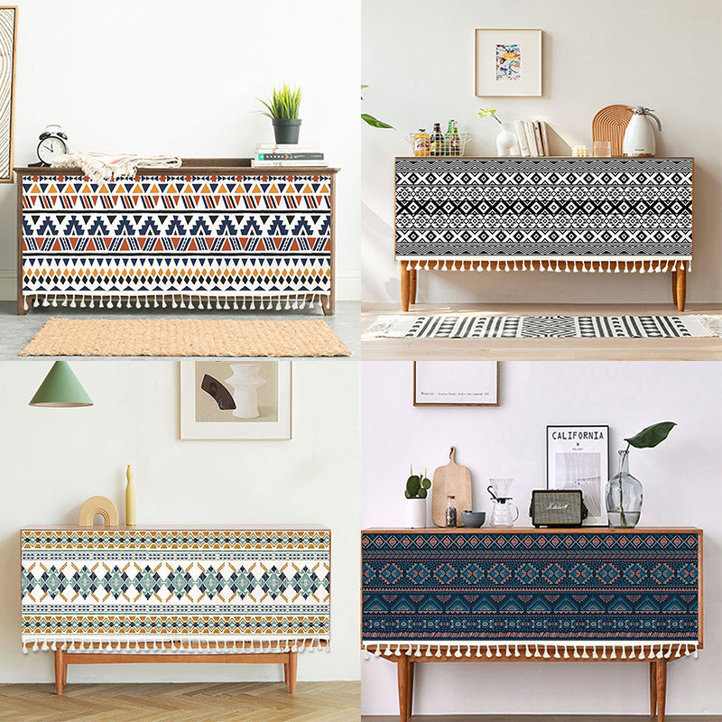 Simple ins Cabinet Cloth Curtain Partition Curtain Shielding Fabric Dust Curtain Wardrobe Curtain Velcro Installation