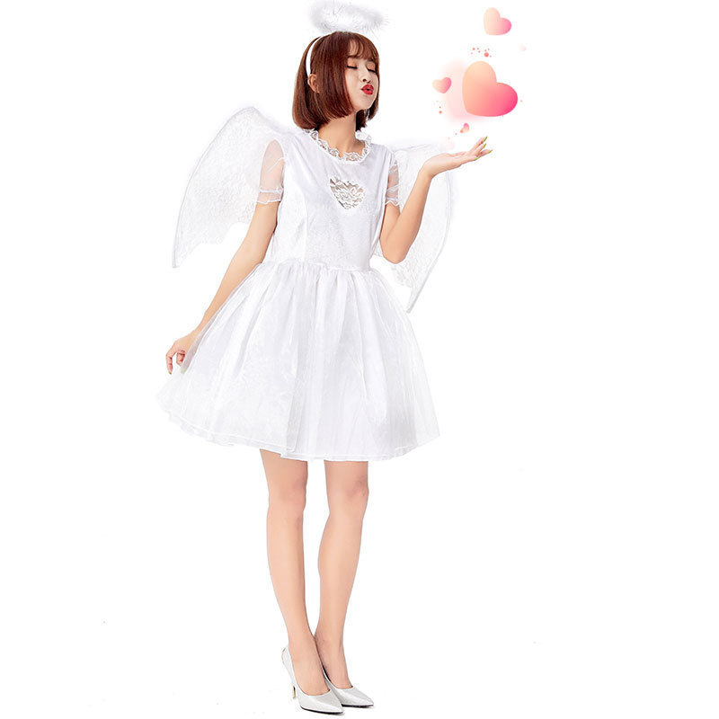 Halloween Sexy Lace Heart Angel Cosplay Costume Exported to Japan Party Party Birthday Tutu Skirt