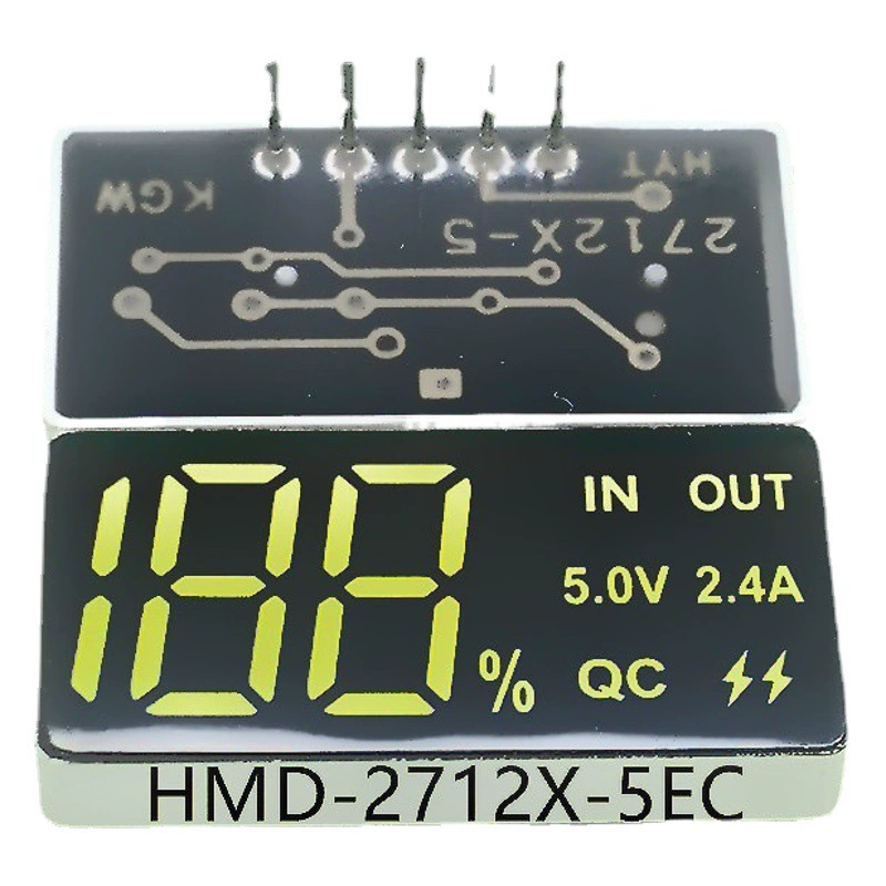 Производители поставляют мобильную мощность, светодиодную цифровую трубку, трехпозиционный 5-футовый белый зеленый свет, зарядный цифровой экран с сокровищами, 0,56 дюйма