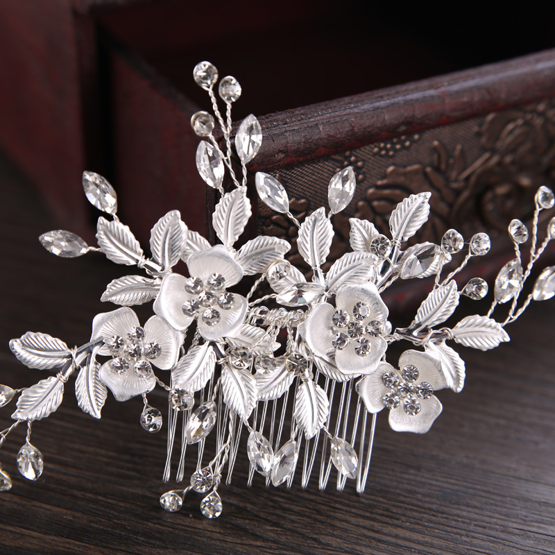 Sweet Flower Alloy Plating Inlay Rhinestones 1 Piece display picture 3