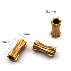 新品熱銷手鍊鎖骨鏈髮簪耳飾隔珠diy銅飾品配件 跨境批花齒輪竹節