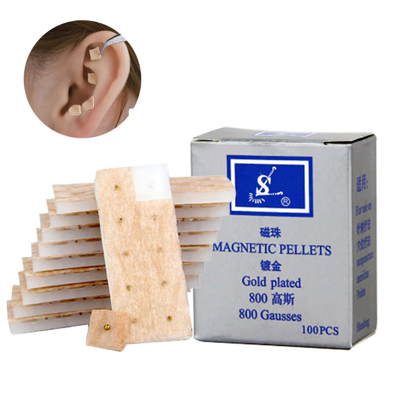Shenlong brand auricular pressure seed stickers stimulation stickers acupoint stickers Chinese medicine magnetic bead acupuncture auricular therapy seed贴100pcs wholesale