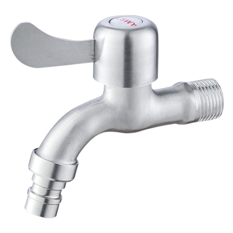 304 Stainless Steel Faucet Wholesale 4 Points Extended Copper Core Washing Machine Mop Pool Quick-Open Faucet Bathroom Manufacturer