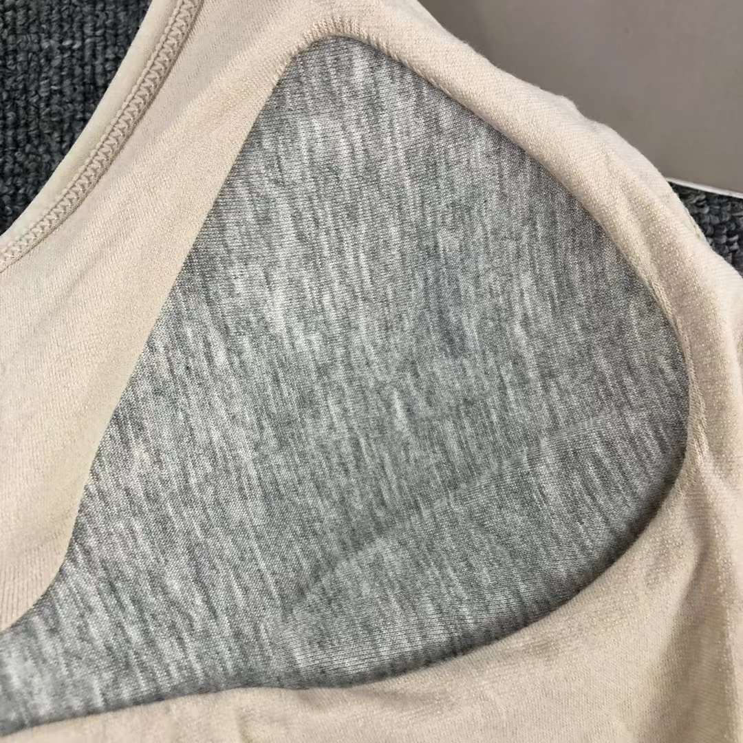 Nuevo chaleco sin costura de alta elasticidad fija copa de mujer chaleco sin anillo de acero sujetador de encaje ropa interior deportiva mujer al por mayor