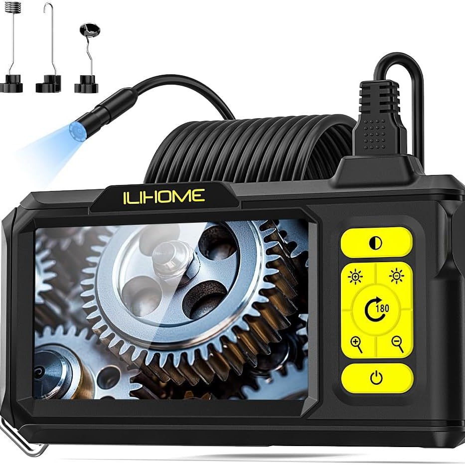 Industrial pipeline endoscope 1080p HD with screen endoscope 4.3 inch handheld endoscope