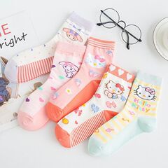 サンリオ女子中筒ネットレッドinsファッションアニメかわいい学生百合かわいい学院日本式靴下