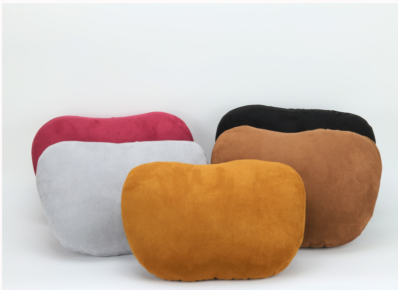 Car headrest neck pillow a pair of suede pillow for loading car back cushion waist support waist support wholesale