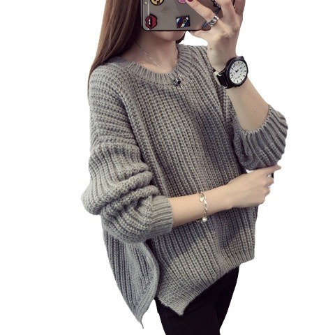 Autumn and winter Korean version thickened pullover bottom sweater coat 2023 new loose-fitting long-sleeved knitwear