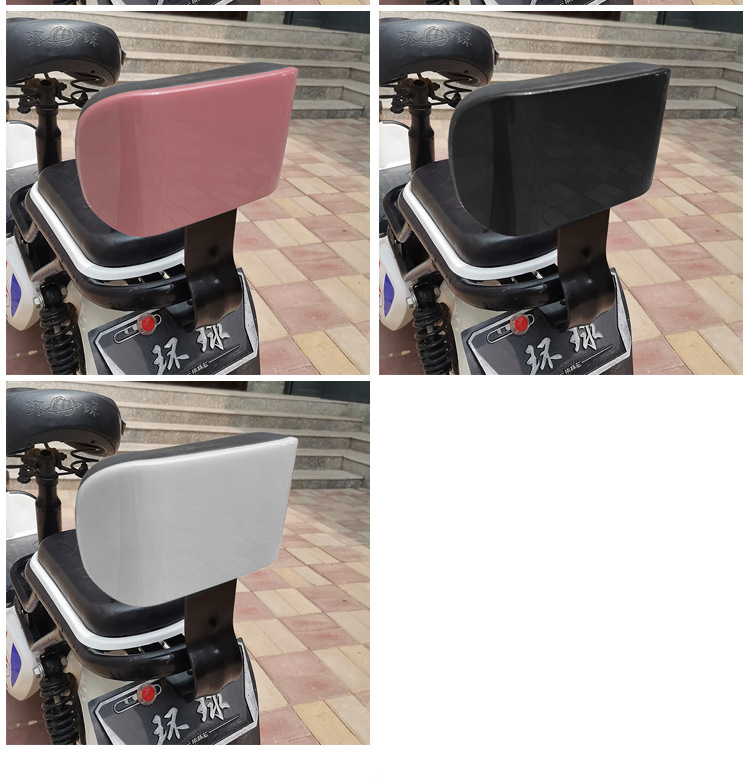 Electric Bicycle Accessories Curved Soft Backrest Rear Seat Cushion for Electric Scooter Rear Seat