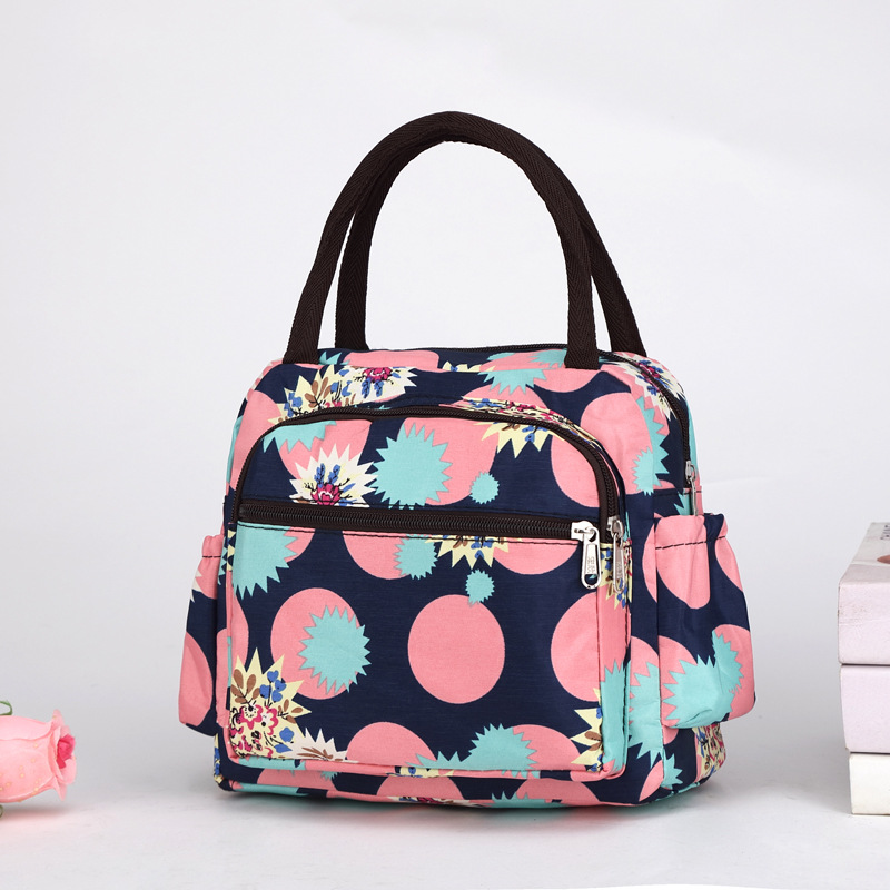 女包饭盒袋牛津布手提包加厚防水便当包妈咪牛津布手拎妈妈包小布