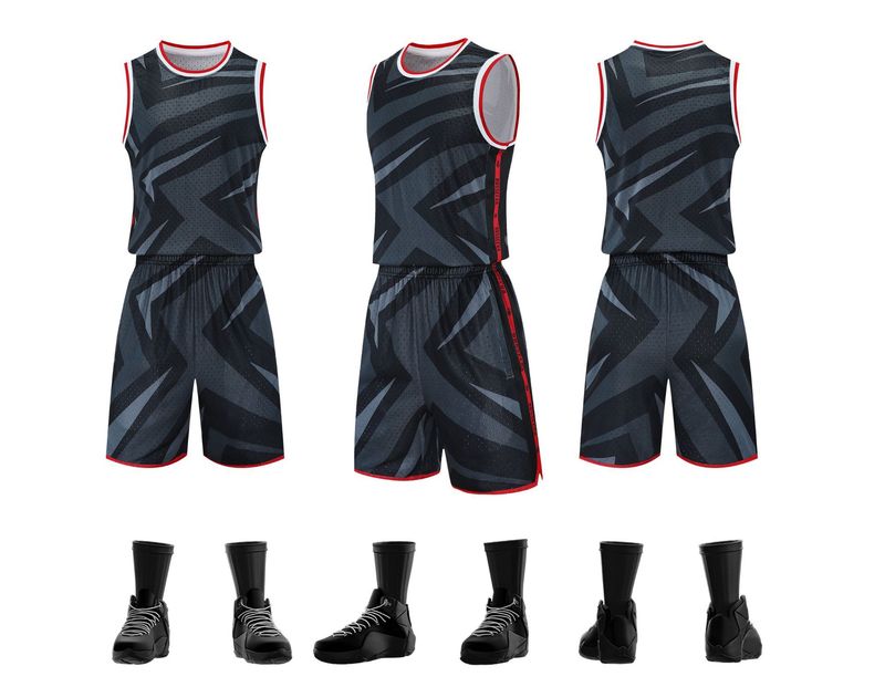 バスケットボールの服のスーツの男性のユニフォームの大学生の試合のユニフォームの服の夏の訓練服のスポーツベストはバスケットボールの服を印刷します。|undefined