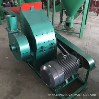 江苏蔬菜秸秆粉碎机艾叶打绒粉碎机500型玉米芯粉碎机