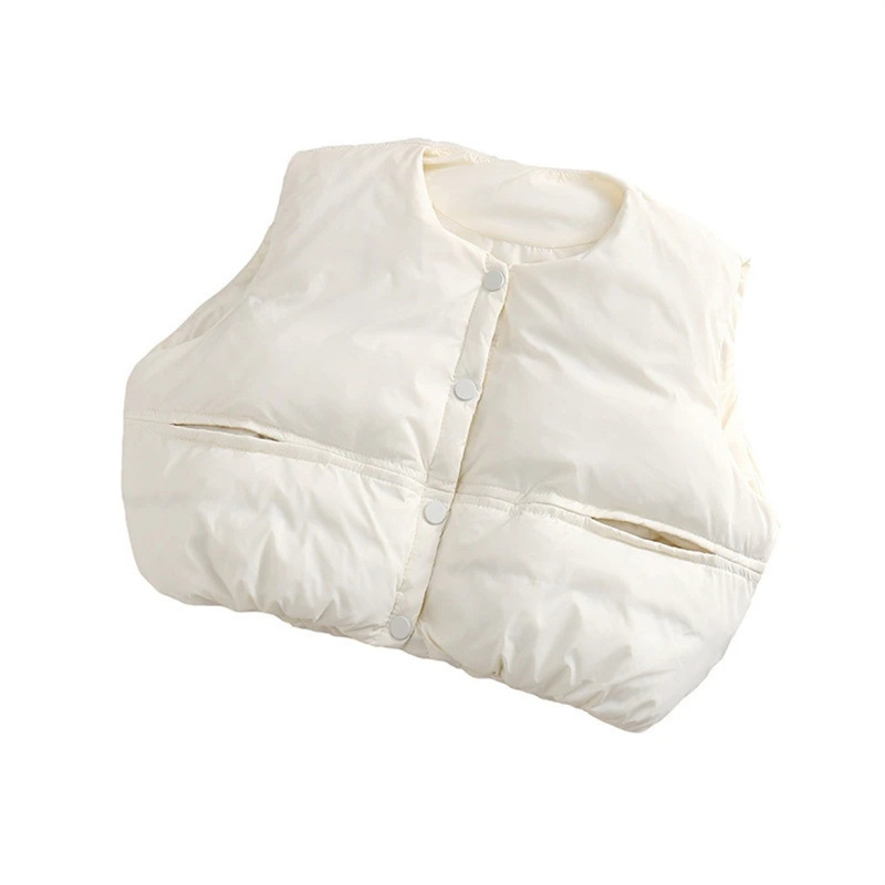 Qianqi ropa infantil chaleco de invierno para niños, hombres y mujeres, chaleco de algodón coreano suelto, hombro de bebé
