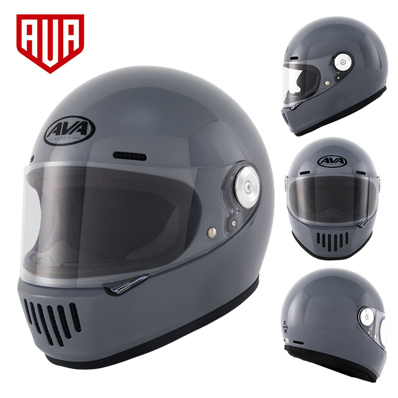 AVA dinastía casco retro casco completo de los hombres y las mujeres de la motocicleta de fibra de vidrio Four Seasons universal 3C certificado dinastía