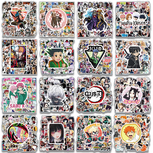 A large collection of cross-border anime graffiti stickers in various styles, luggage, notebooks, guitars, skateboards, waterproof stickers