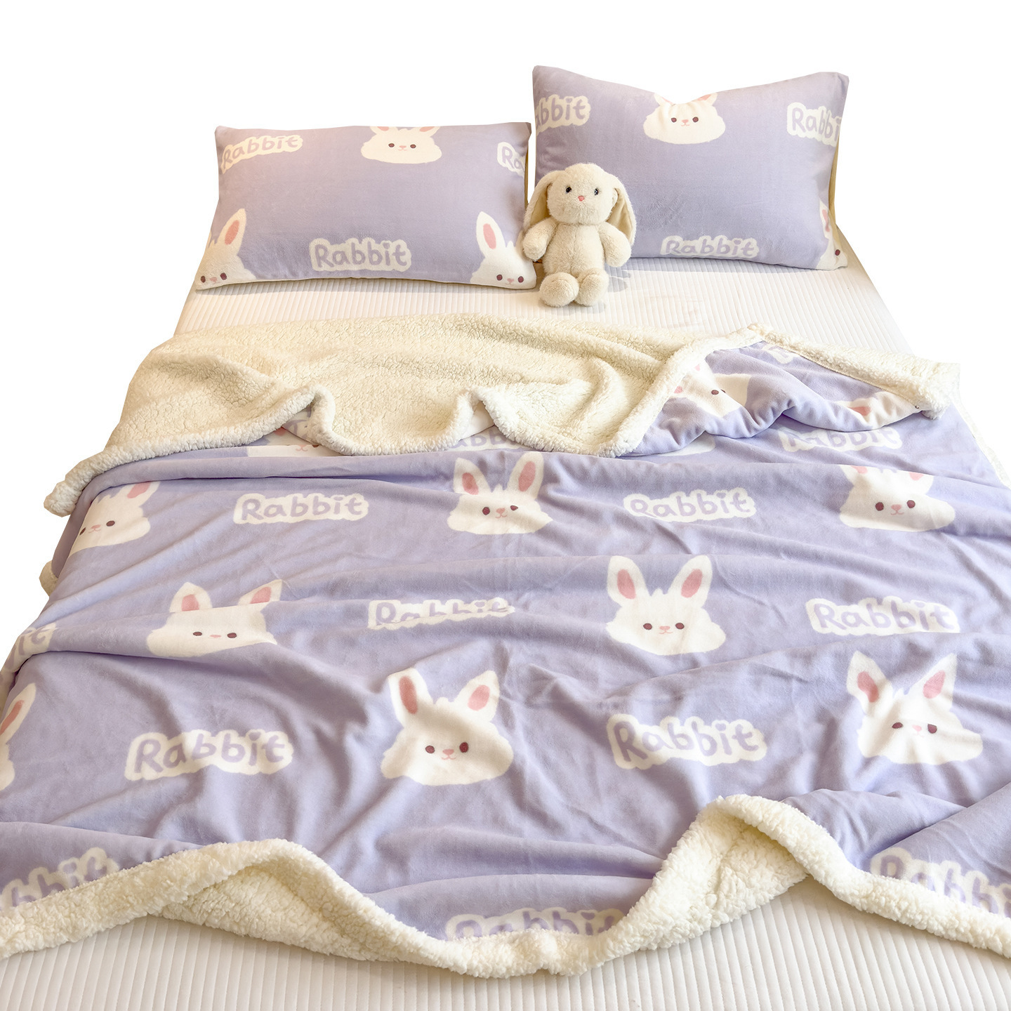 Leche mantas de peluche de oficina sofá siesta mantas de coral toallas de dormitorio de estudiantes cubiertas de aire acondicionado