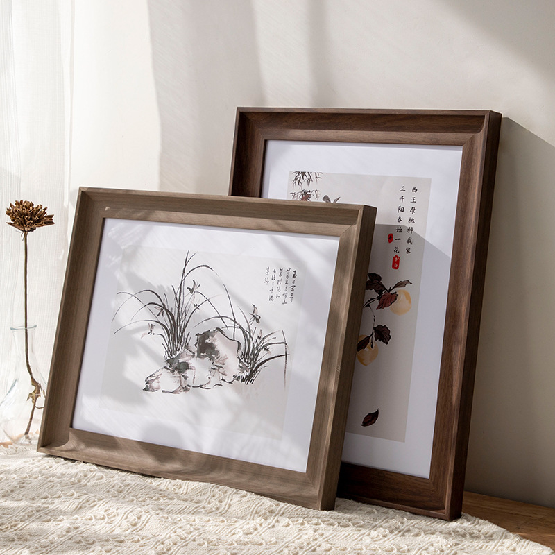 Nordic Simple Modern Large Frame American Wall Hanging Photo Frame Any Size 4 Open 8K Sketch 16 "Frame Mounted Nordic Simple Modern Large Frame American Wall Hanging Photo Frame Any Size 4 Open 8K Sketch 16 "Frame Mounted