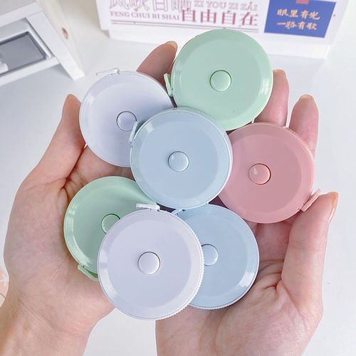 Round 2-meter mini multi-function automatic shrinking small tape measure body measurements measuring tape portable tape ruler wholesale