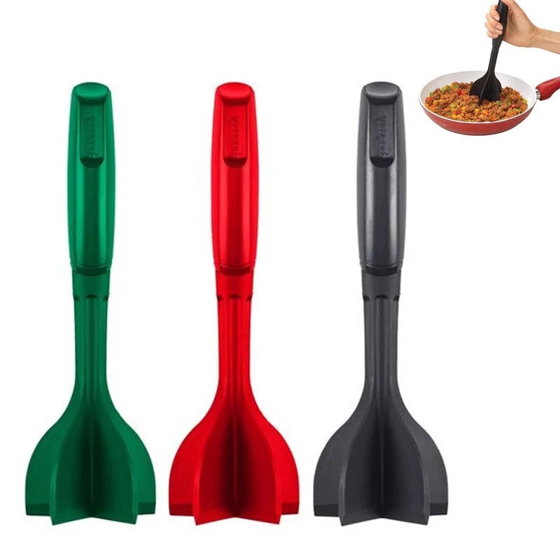 Meat Chopper, Cooking Scraper, Grinder, Masher, Rice Mixer, Garlic Paste Maker for Home Use