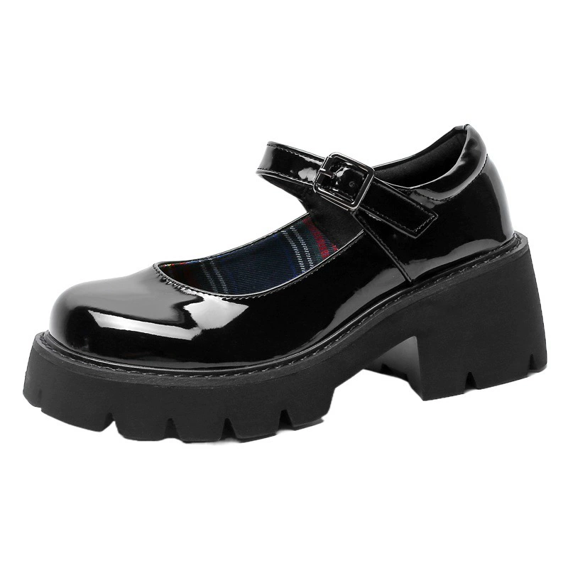 Женские кожаные туфли Chao Yuan, осень 2025, новинка, туфли на высоком каблуке, в японском школьном стиле, туфли Мэри Джейн, туфли для школьной формы JK для женщин