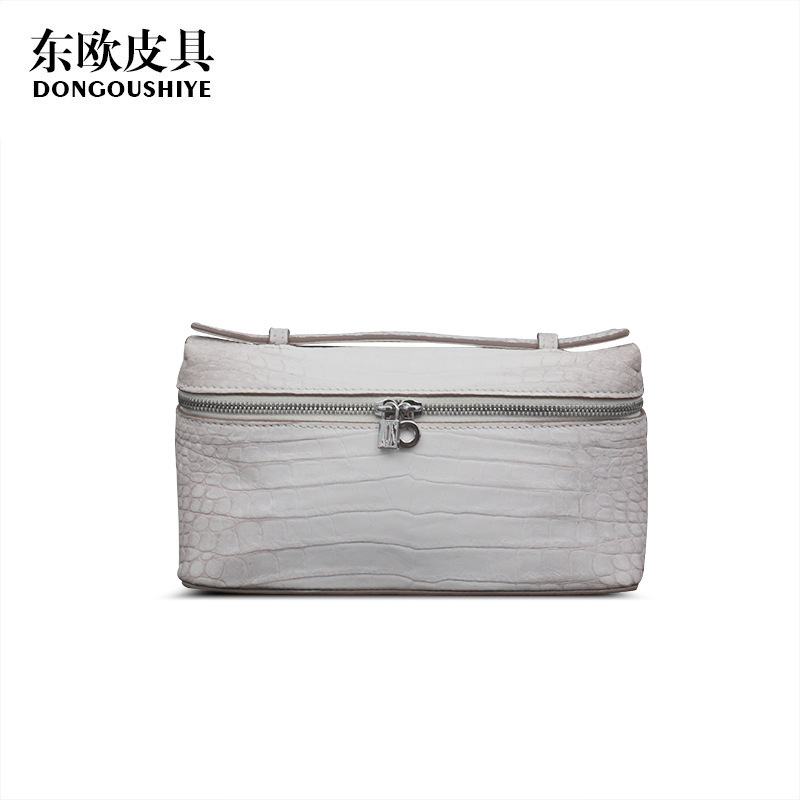 2026 New Himalayan White Crocodile Leather Women's Bag, Cosmetic Bag, Small Square Bag, Fashionable Shoulder Bag, Crossbody Bag, Handbag 2026 New Himalayan White Crocodile Leather Women's Bag, Cosmetic Bag, Small Square Bag, Fashionable Shoulder Bag, Crossbody Bag, Handbag