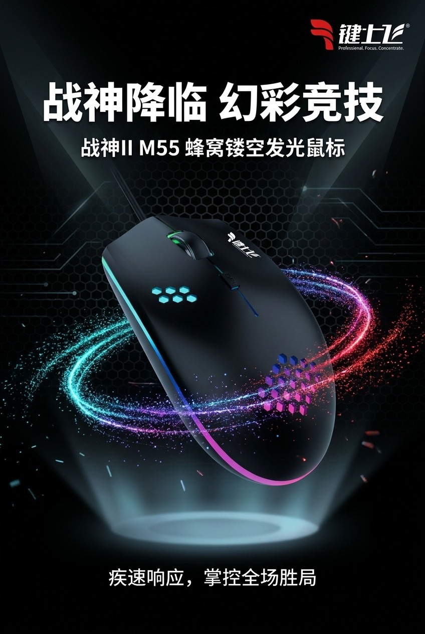 发光鼠标游戏电竞轻便电脑笔记本台式耐用办公静音款有线鼠标现货