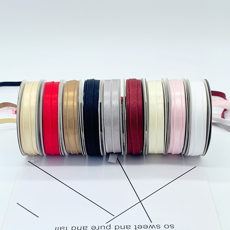 8MM宽内衣光面肩带尼龙弹力带文胸带饰品头带厂家现货可来样