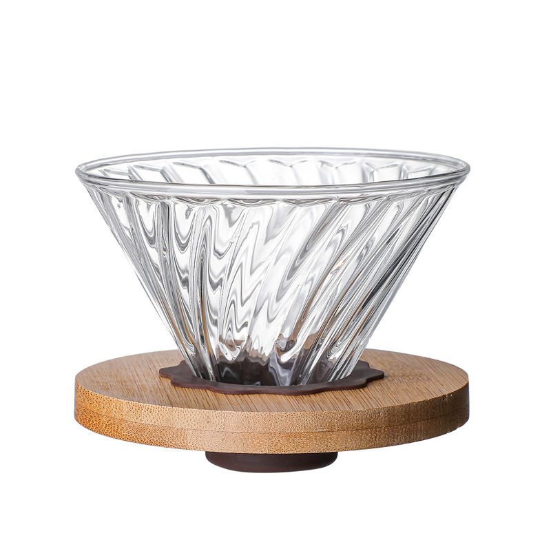 V60 Drip Coffee Maker Filter Coffee Pour-Over Pot Sharing Pitcher Brewing Kettle Funnel Coffee Tool Set