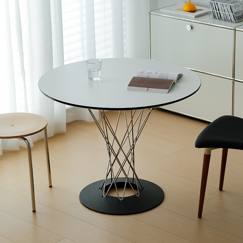 Nordic Medieval Round Table Whirlwind Bauhaus Home Dining Table Simple Creative Designer Leisure Coffee Table Conference Table