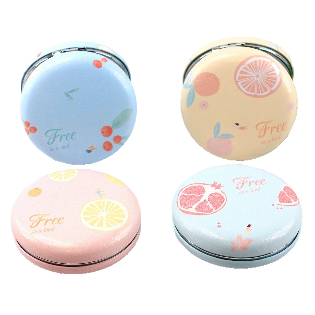 Espejo de pan macarón espejo de doble cara espejo HD para dibujar regalos de cuero personalizados regalos personalizados