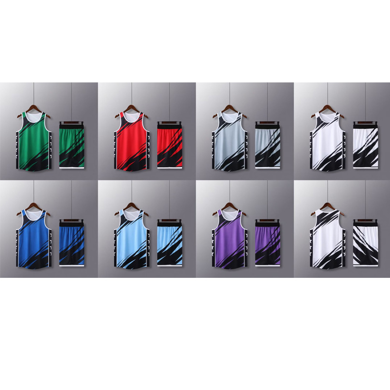American basketball uniform fixed Z Men's Fashion suit competition team uniform jersey women's sports training vest College student summer
