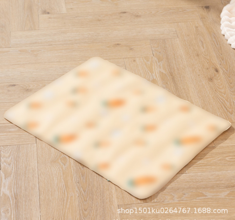 옛날 스타일의 토끼 당근 아이스 패드