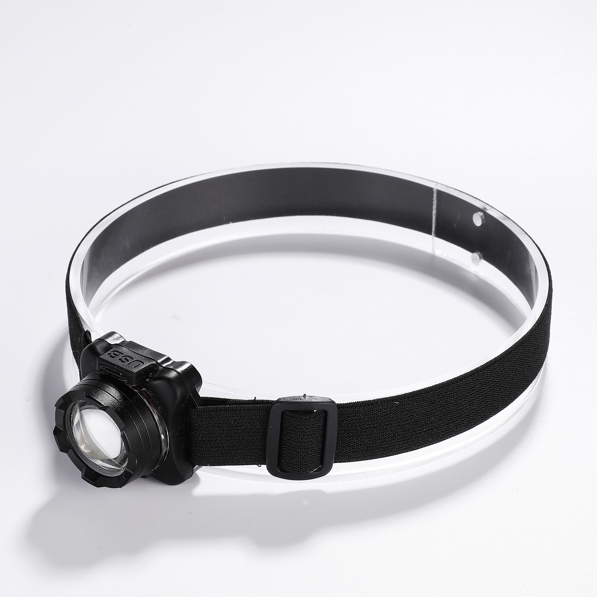 Nuevo LED pequeño mini faro rojo y blanco lámpara de luz carga ligero mini iluminación al aire libre pequeño faro al por mayor