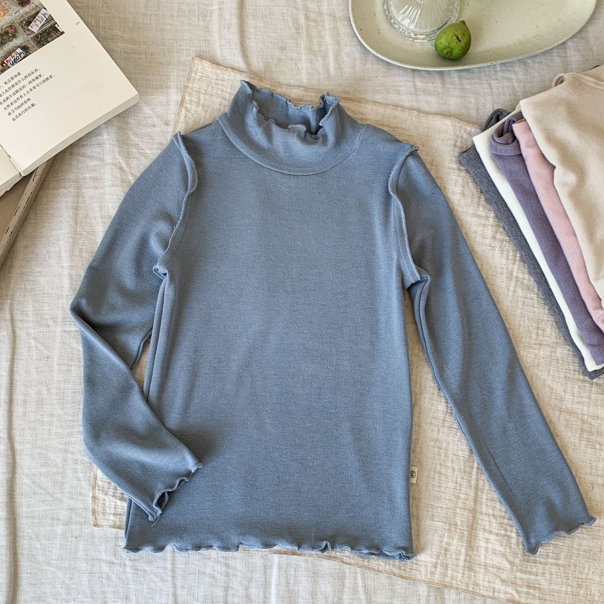 Sugar Pear ropa infantil camiseta camiseta para niñas 2025 otoño nuevo chaqueta de otoño para niños pijamas ropa de bebé