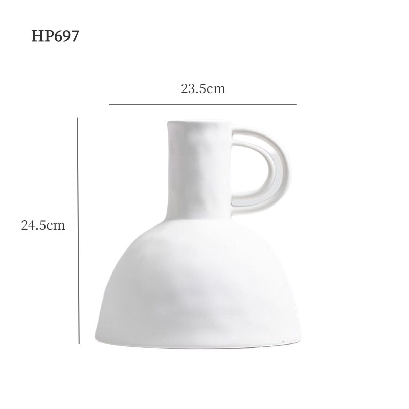 Wabilifeng decoración de jarrón de cerámica minimalista moderno arreglo floral ins flores secas sala de estar decoración suave del hogar creativo