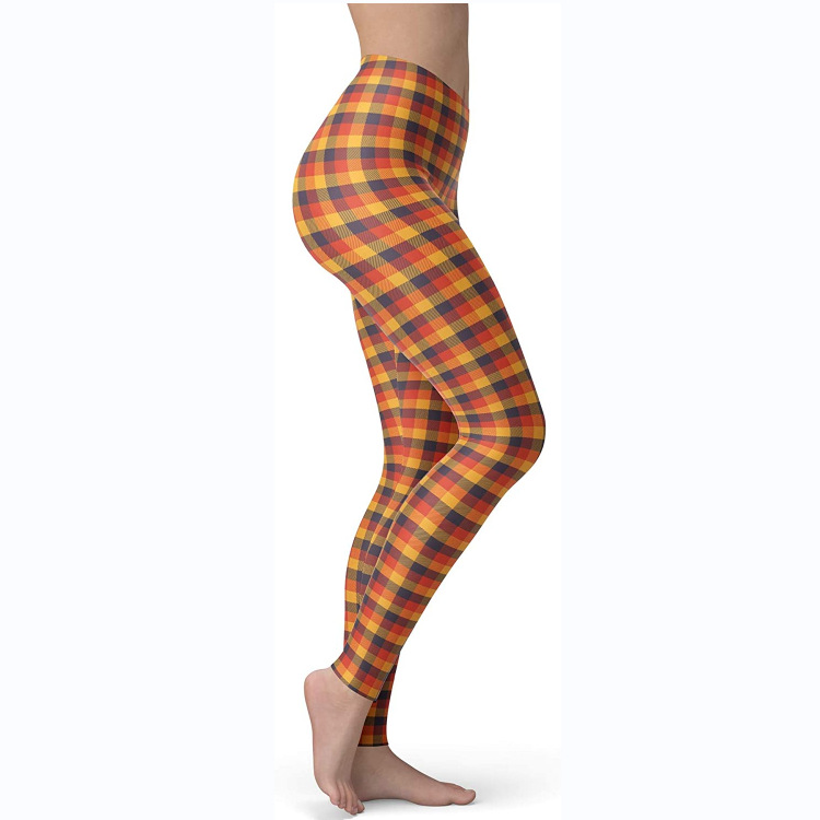 Abbigliamento da donna multicolore stampato slim fit fianchi sollevamento snellente grandi dimensioni corsa yoga fitness leggings_voghion.com