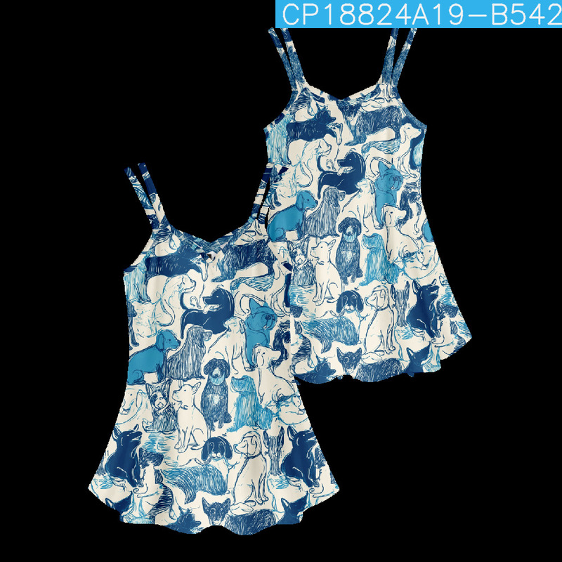 Cross-Border Independent Site Plus Size Suspender Dress Fashion Elegant Stylish Characteristic Type Printing Wholesale Cross-Border Independent Site Plus Size Suspender Dress Fashion Elegant Stylish Characteristic Type Printing Wholesale