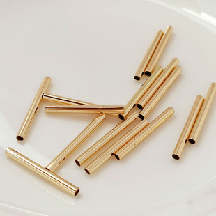 14K����ɫ����ֱ��2.8*26mm���Ĺܴ���A������ֹ�diy�������