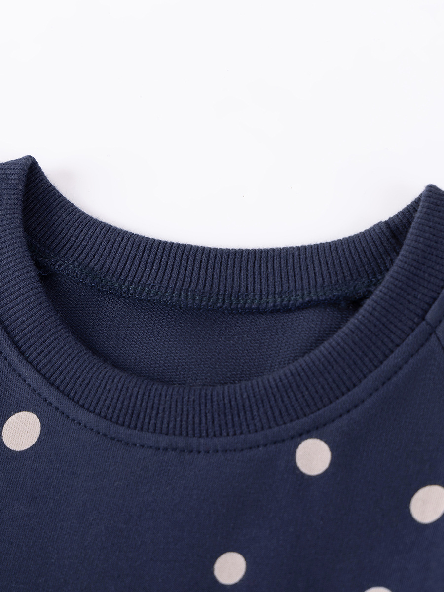 Little maven ropa para niños fábrica falda para niños al por mayor vestido de niña de dibujos animados europeo y americano otoño falda de algodón de manga larga