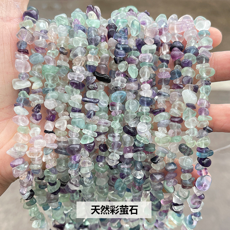 結晶典ジュエリー5-8mm水晶瑪瑙砂利diyアクセサリーアクセサリー穴があります。|undefined