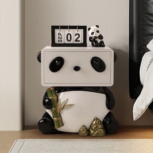 Cartoon Panda Bedside Table Hall Room Simple Floor Ornaments Moving Gift Moving New House Gift