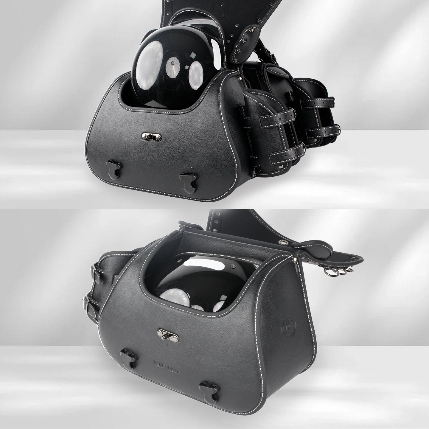 Retro Cruise Motorcycle Quick Release Bracket Hanging Bag Knight Side Bag Modified Storage Bag