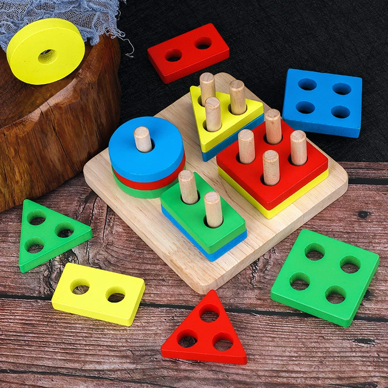 Teaching aids Montessori, children's constructor, geometric toy, early education
