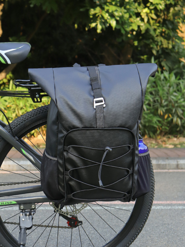屋外防水自転車ショルダーバッグ兼用大容量リアラックバッグポータブルサイクリング収納機器加工|undefined