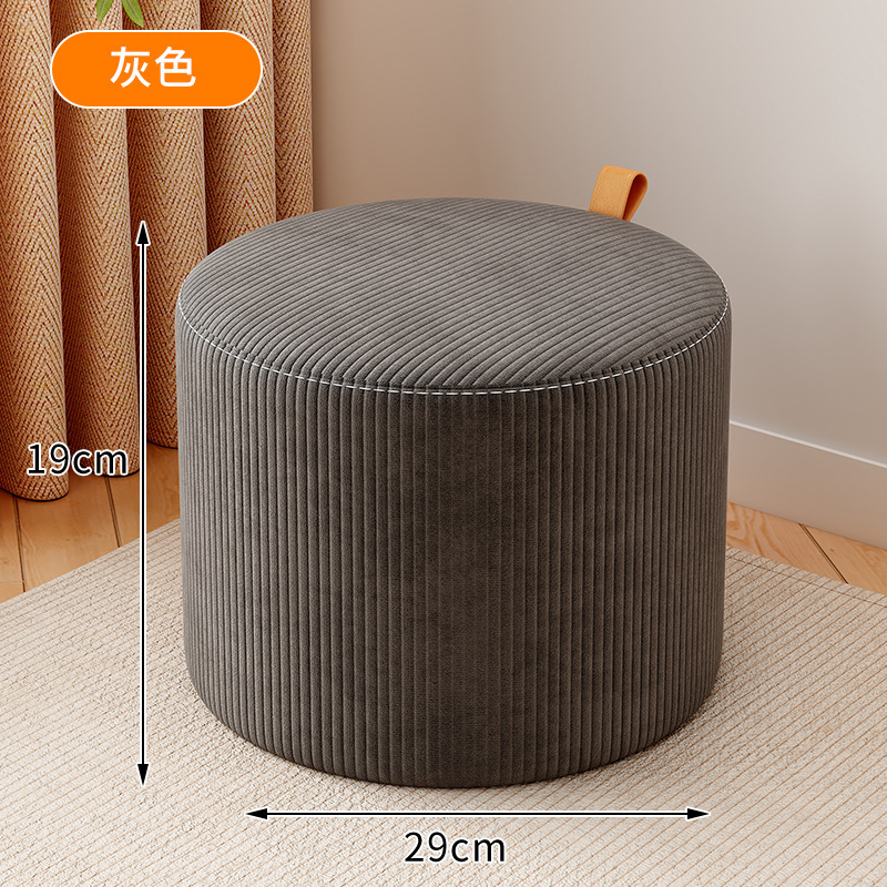 小さい腰掛けの家庭用クリーム風の客間の丸い腰掛けのソファーの腰掛けの低い腰掛けは家に入って靴の腰掛けを換えます。|undefined