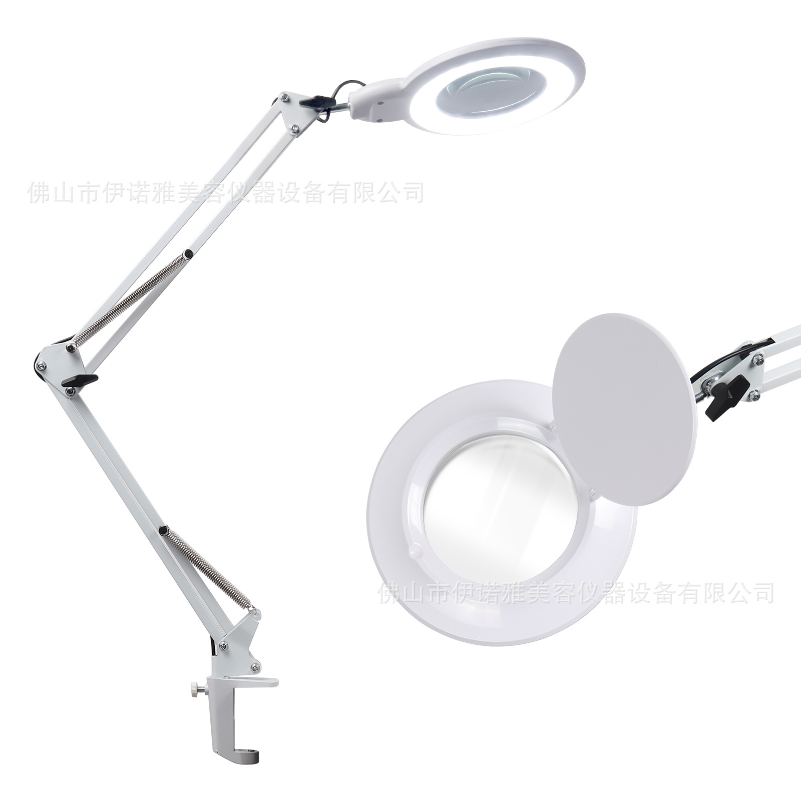 Lámpara de belleza LED, lupa, sin sombras, para uñas/cejas