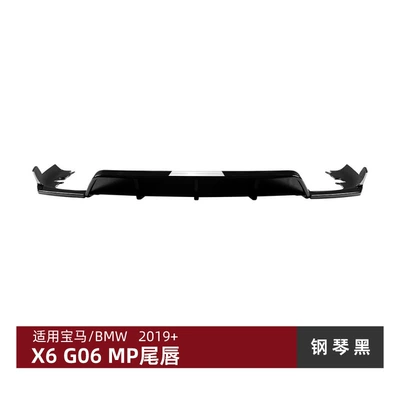 Suitable for Bmw X6 G06 2019+ Mp Model Rear Lip Spoiler Exterior Modification Accessories (Spoiler) - piano-black